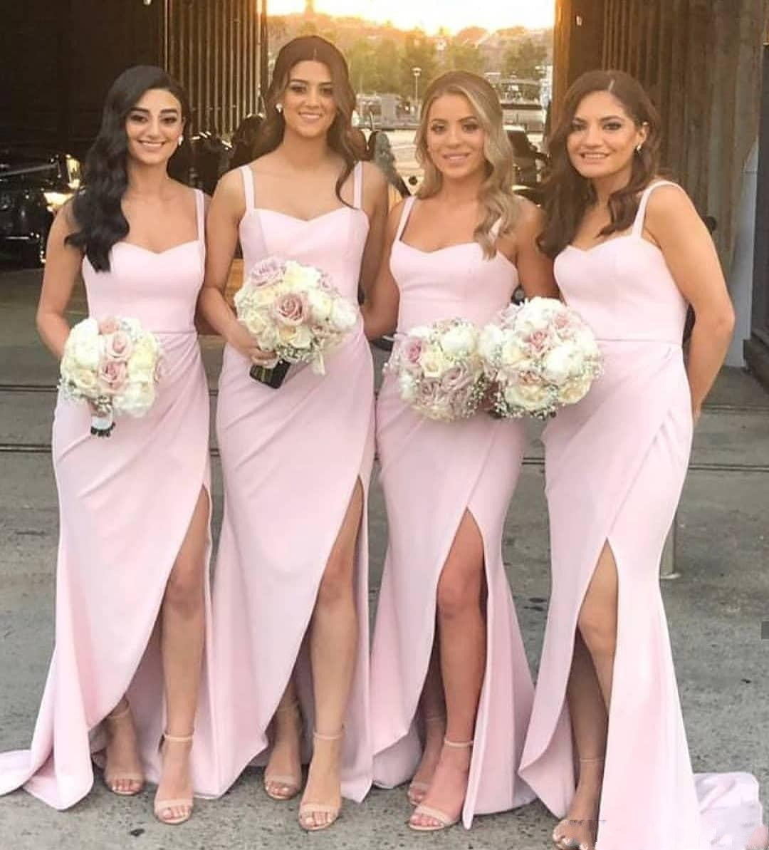 Sexy Pink Bridesmaid Dresses