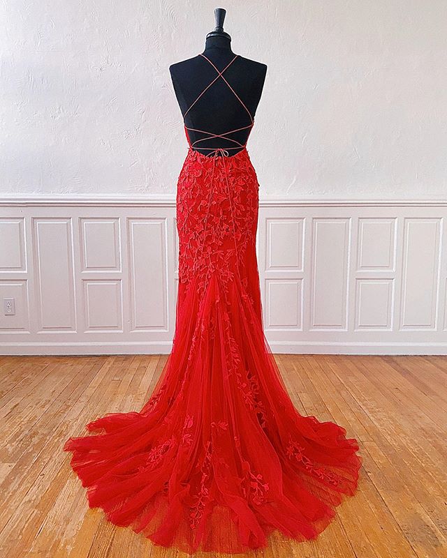 Long Prom Dresses Red