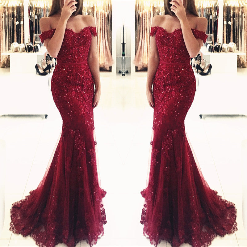 lace burgundy dress